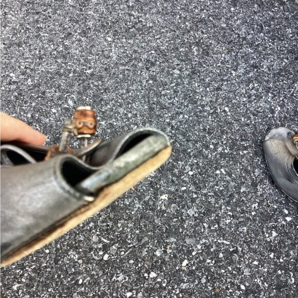 Acubi mermaidcore fairycore Gucci Open Toe Silver Heel Leather Shoes US 7.5 - Picture 10 of 15